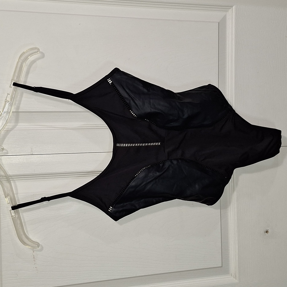 Out from Under by Urban Outfitters body suit cami - SP - black/faux leather